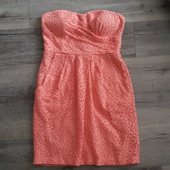 Jodi Kristopher Dresses & Skirts - Jodi Kristopher Coral Strapless Dress Juniors